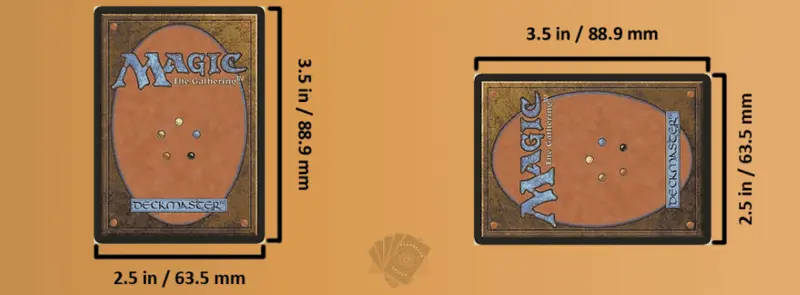 Exploring Different Sizes of Magic: The Gathering Cards
